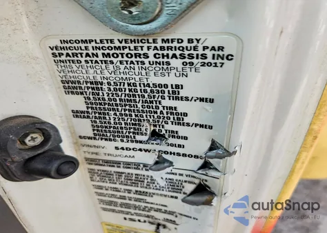 2017 Isuzu Npr Hd from USA, damaged, VIN 54DC4W1C0HS808048